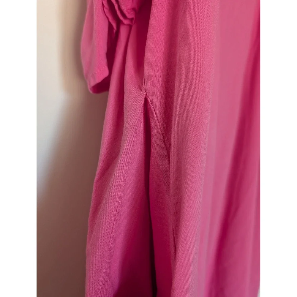 Torrid Womens‎ Plus 00 Pink Cold Shoulder Short Sleeve Knee Length Dress